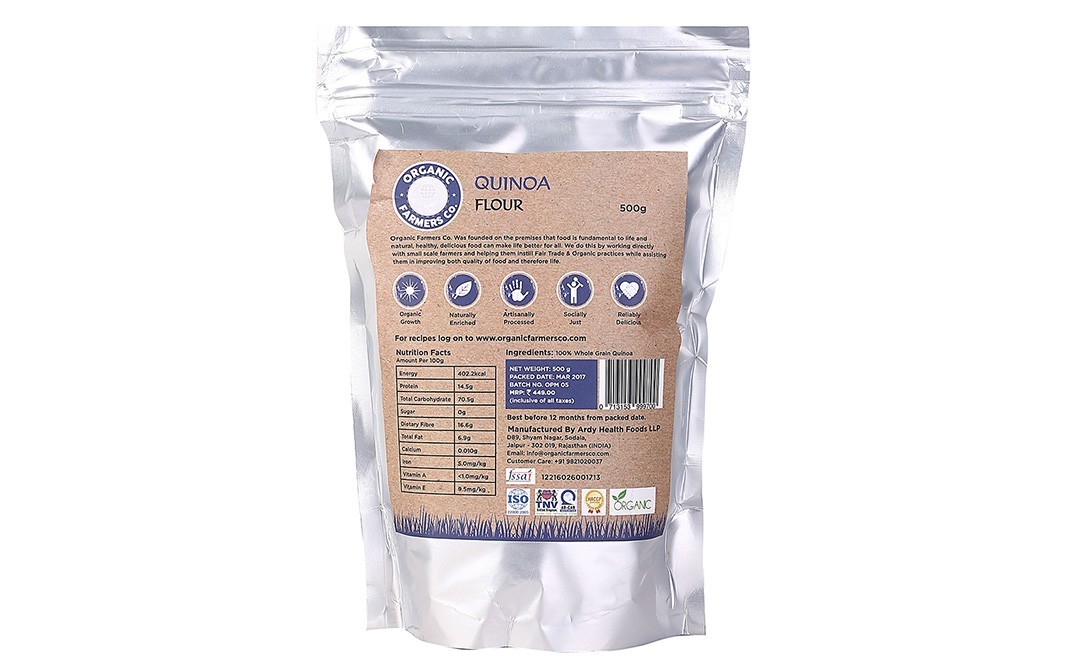 Organic Farmers Co. Quinoa Flour    Pack  500 grams
